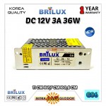 Power Supply Trafo Brilux DC 12V 3A | 36W (Super Quality)